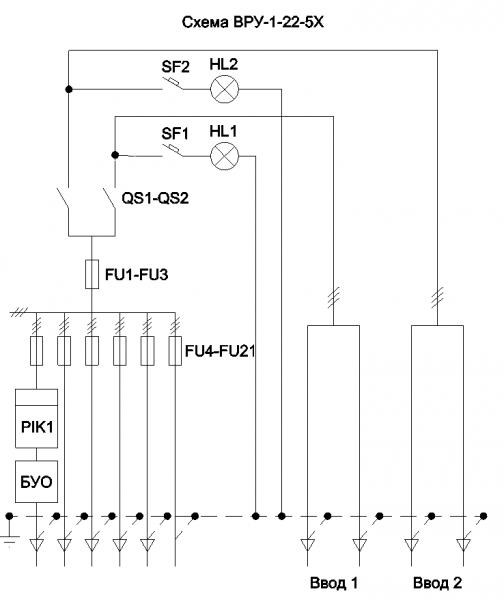 ВРУ1-22-50 схема