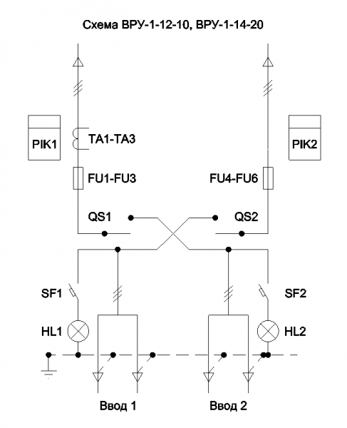 ВРУ1-12-10 схема
